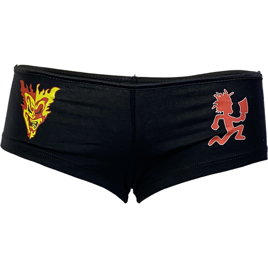"Jeckel Brothers Hatchetman" Booty Shorts In Black