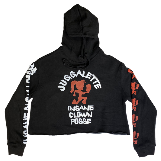 "Psycho Bitch Juggalette" Pullover Crop Hoodie