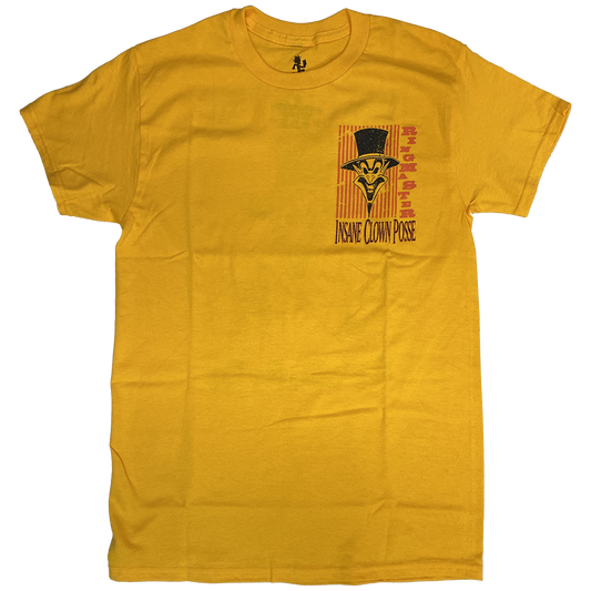 "Ringmaster Stripes" T-Shirt In Yellow