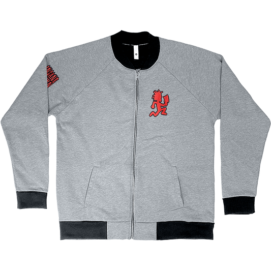 "Hatchetman Red" Embroidered Zip Fleece Bomber