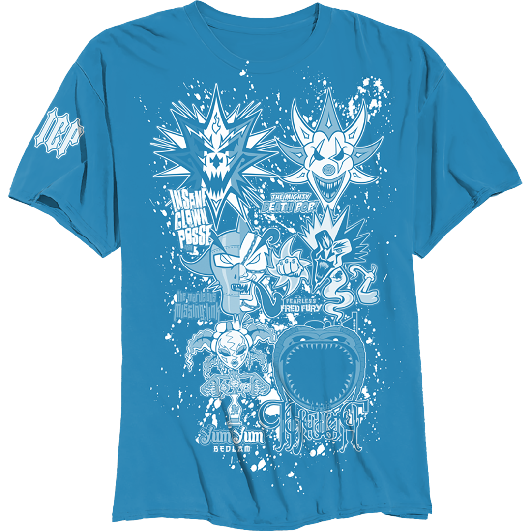 Last 6 Joker Cards T-Shirt in Blue