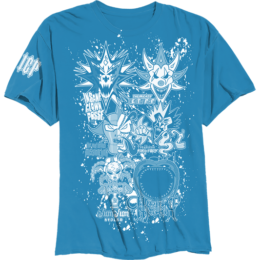 Last 6 Joker Cards T-Shirt in Blue