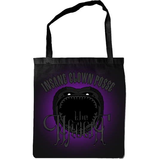 The Naught Album Cover Purple Glow Tote in Black