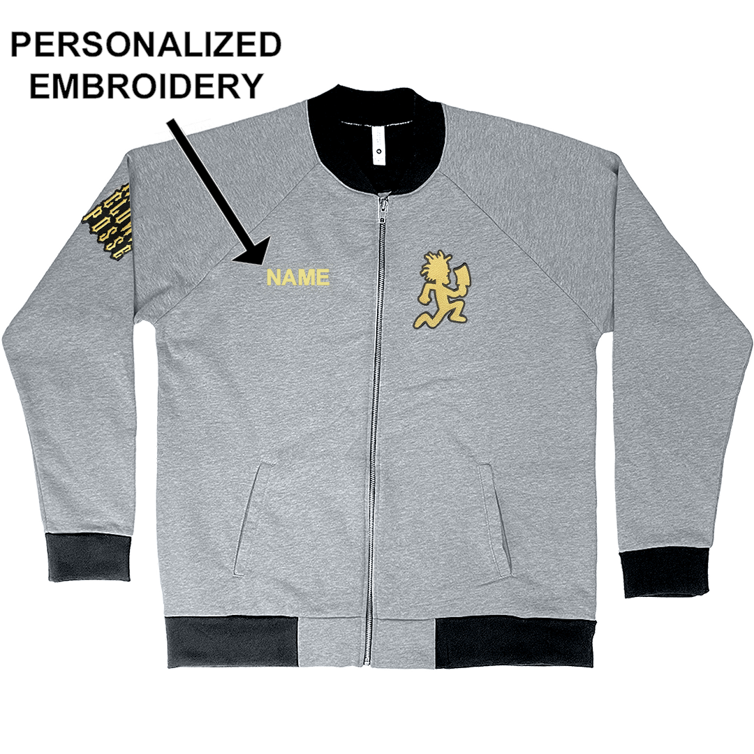 "Hatchetman" PERSONALIZED Embroidered Zip Fleece Bomber