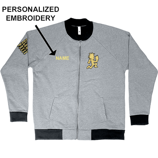 "Hatchetman" PERSONALIZED Embroidered Zip Fleece Bomber