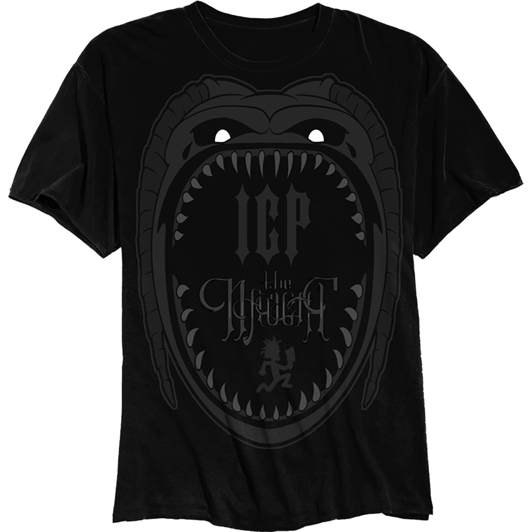 Naught Big Mouth T-Shirt in Black