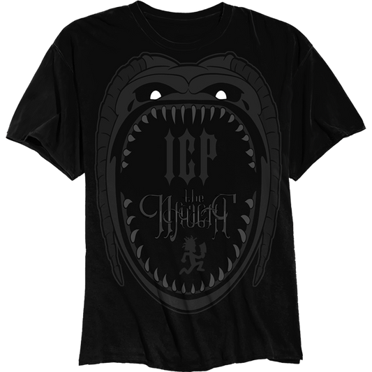 Naught Big Mouth T-Shirt in Black